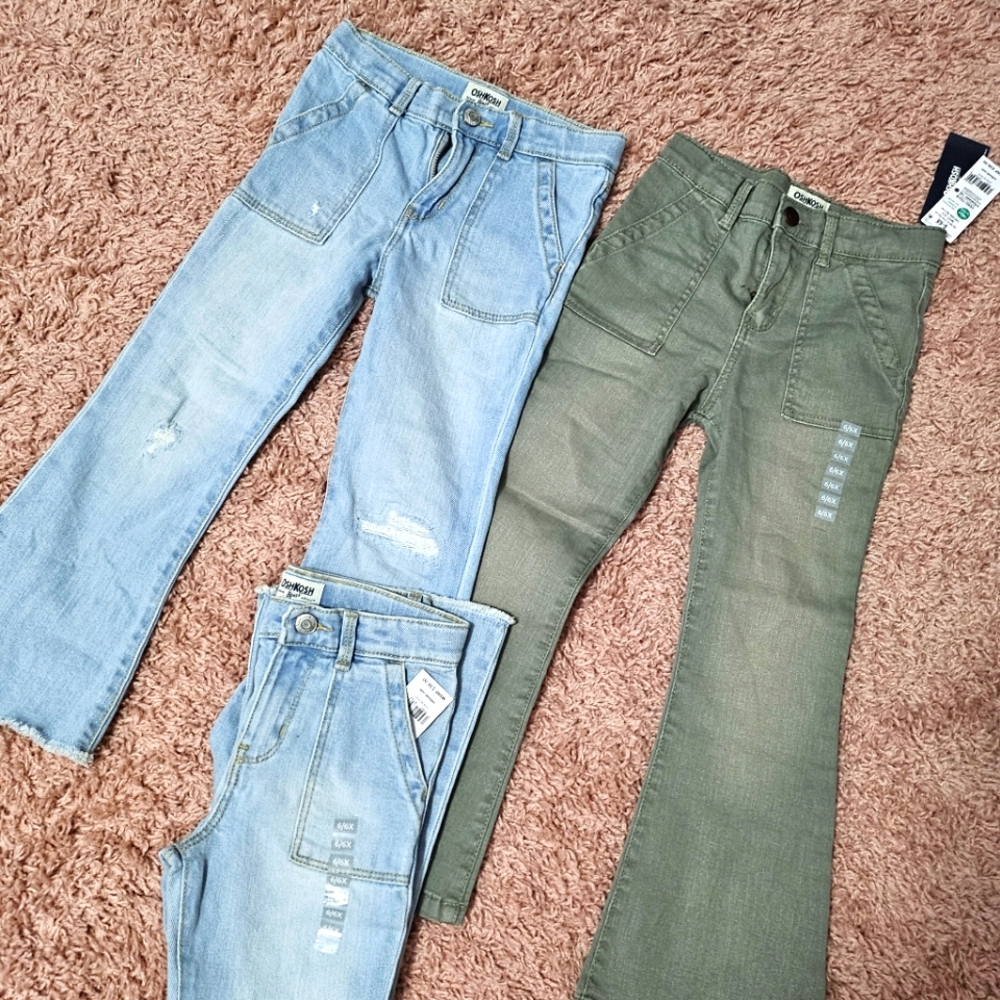 3 Pairs Adorable Bell Bottom Jeans!